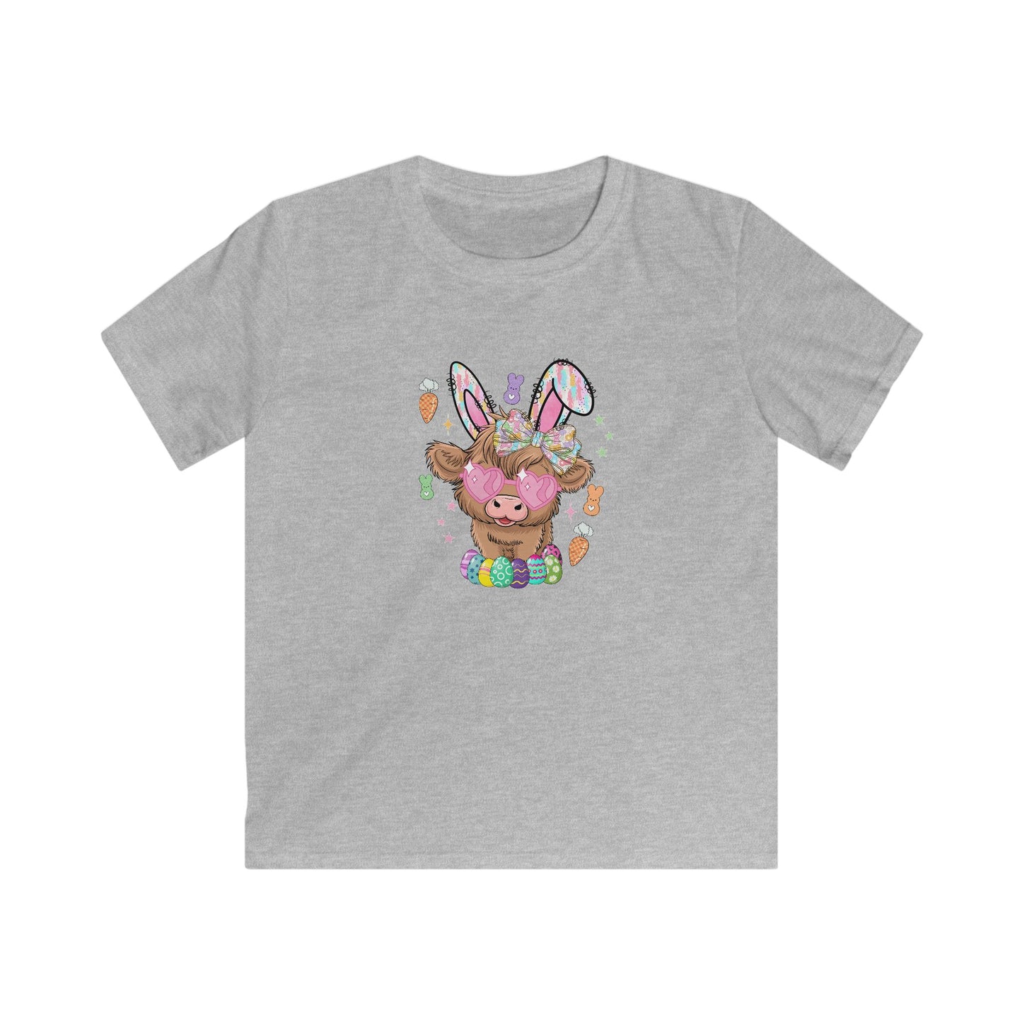 Easter Bunny Chick Kids Tee — Cute Bunny-Eared Lamb with Eggs