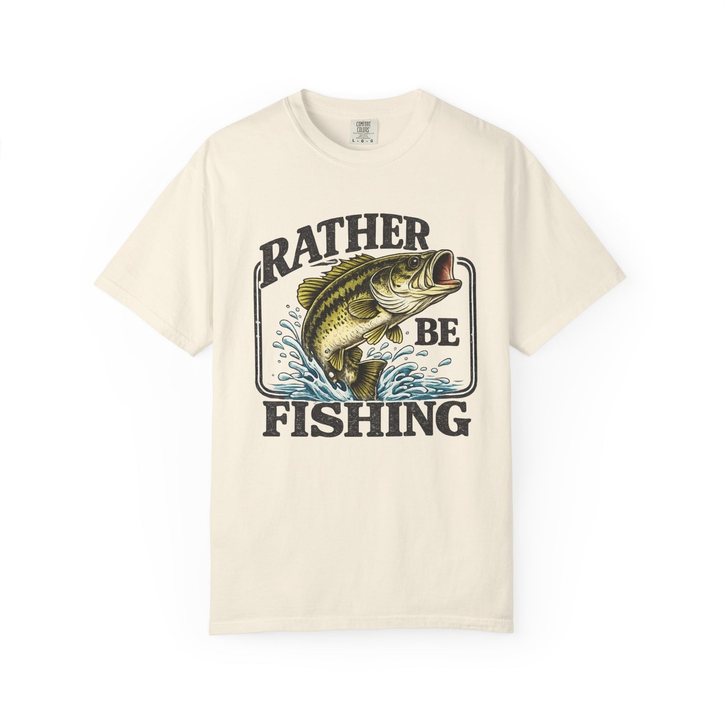 Rather Be Fishing T-Shirt — Bass Graphic Fishing Tee