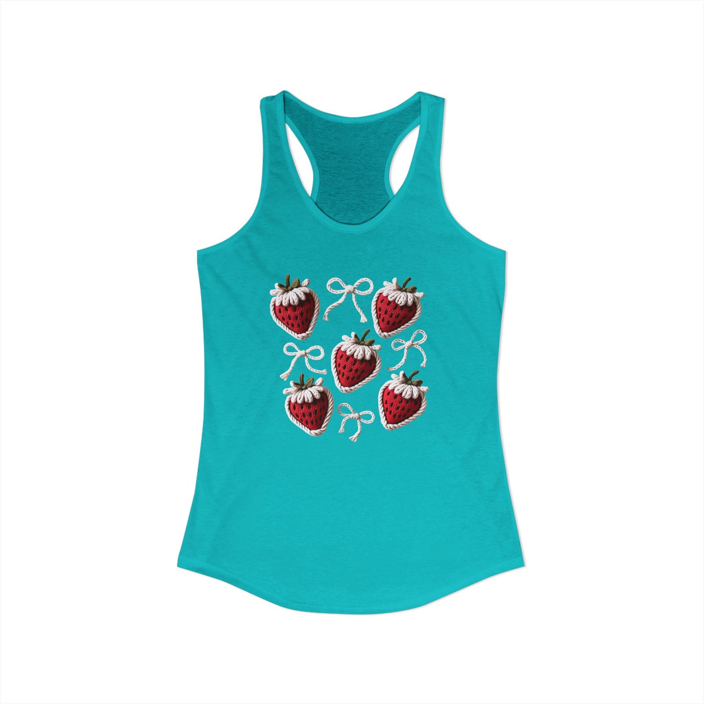 Strawberry yarn Racerback Tank