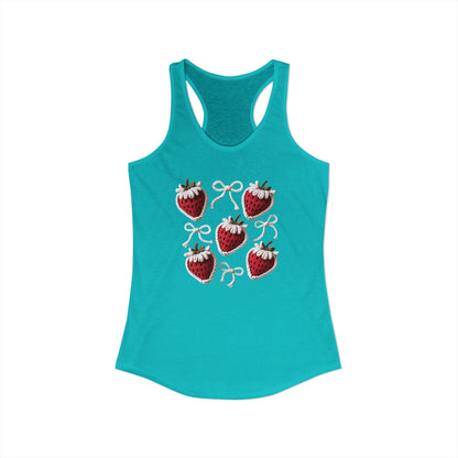Strawberry yarn Racerback Tank