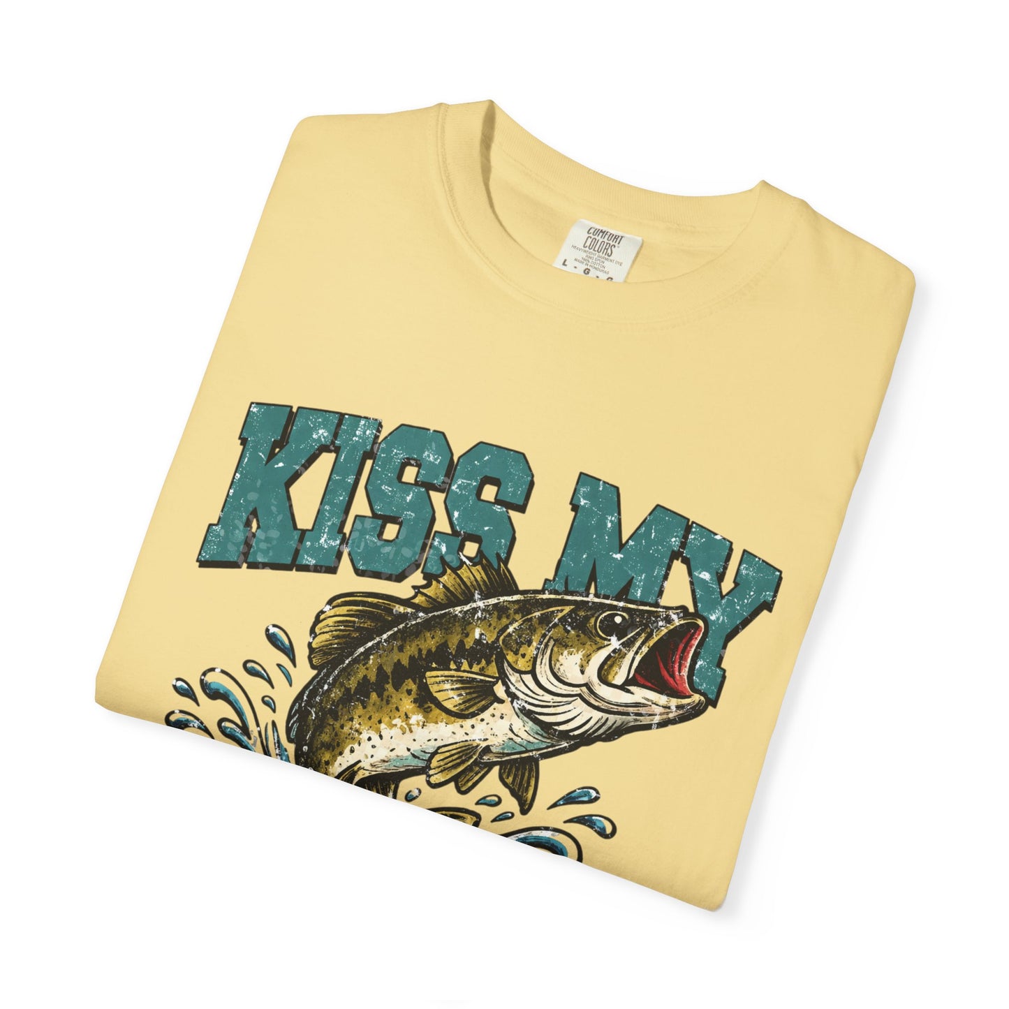 Kiss My Bass Fishing T-Shirt — Humorous Bass Angler Tee