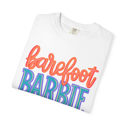 Barefoot Barbie T-Shirt — Retro Colorblock Graphic Tee