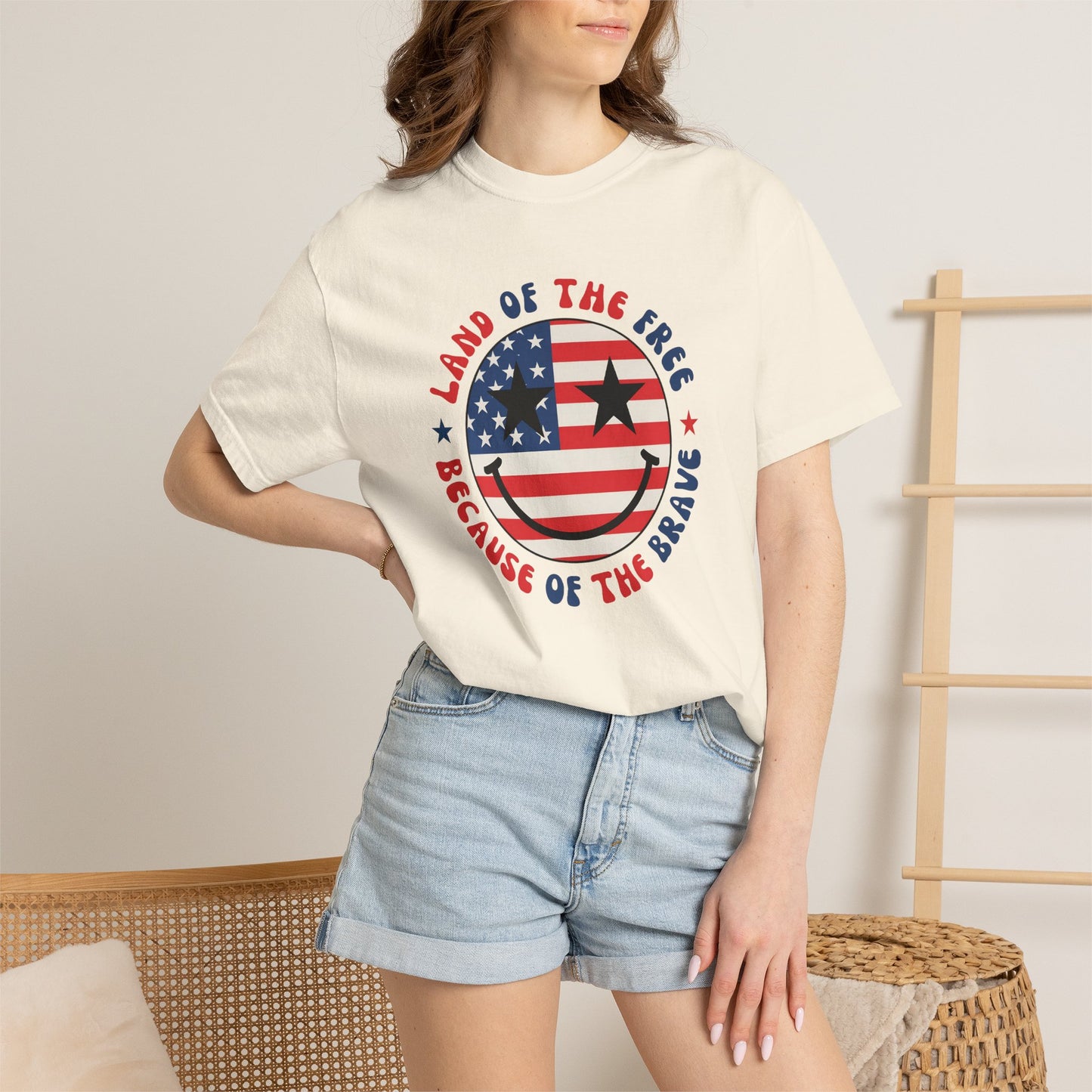 Patriotic 'Land of the Free Because of the Brave' T-Shirt