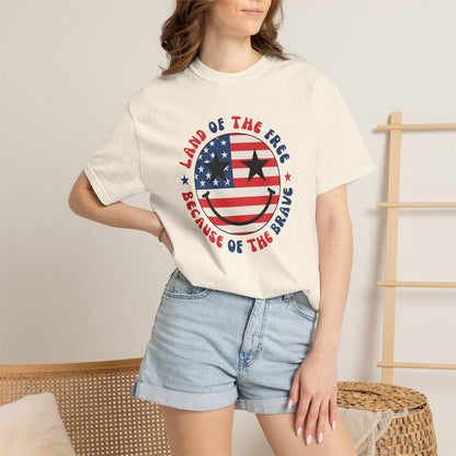 Patriotic 'Land of the Free Because of the Brave' T-Shirt