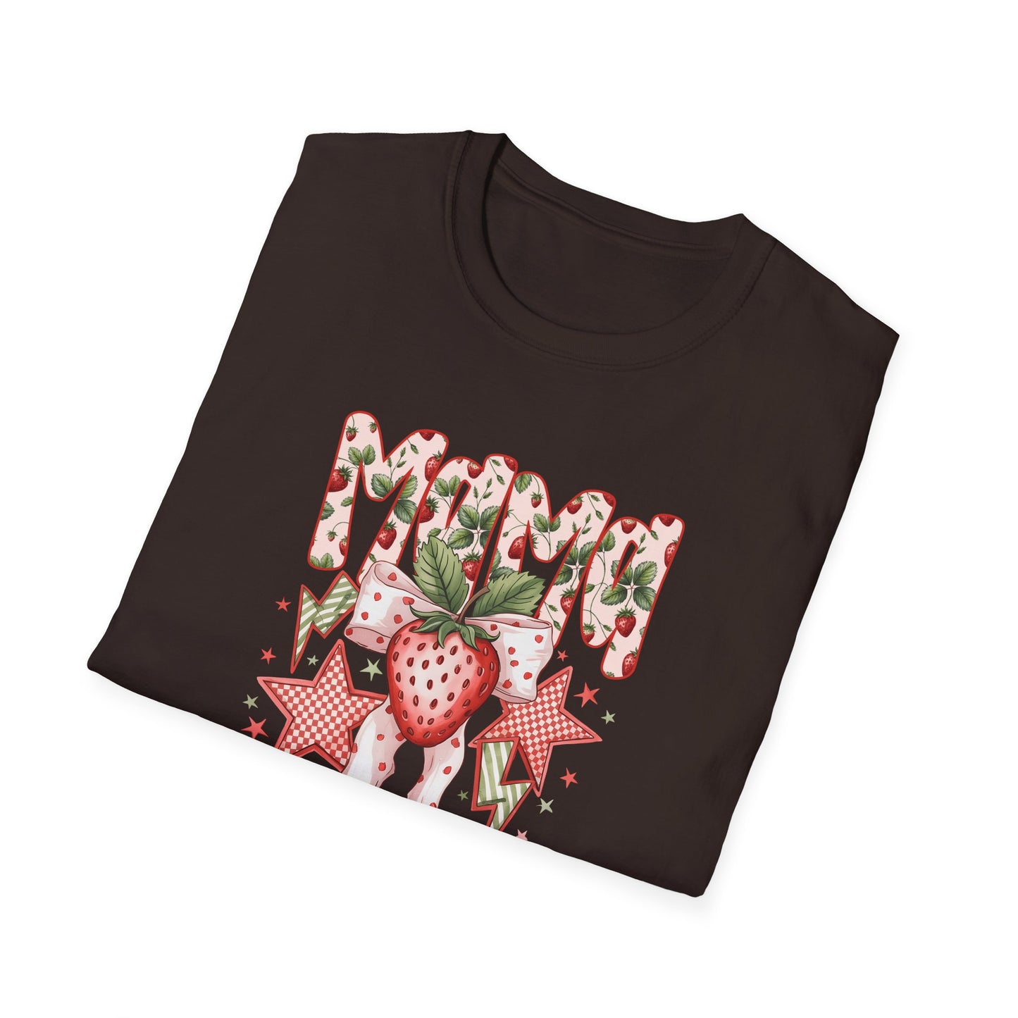 Strawberry Vibes T-Shirt — Retro Stars & Heart Graphic
