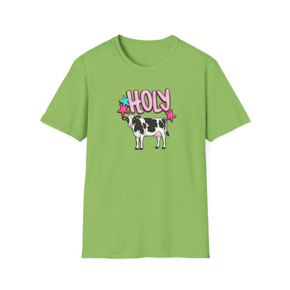 Holy Cow T-Shirt — Cute Pastel Cow Graphic Tee