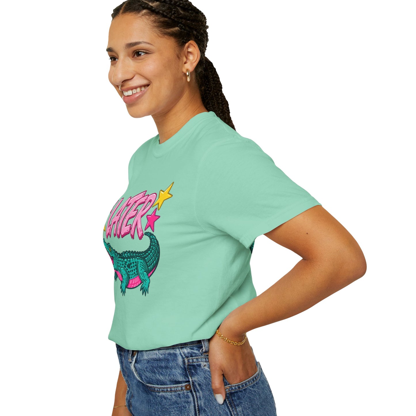 Later Gator Graphic T-Shirt — Retro Cartoon Alligator Tee