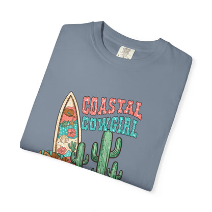 Coastal Cowgirl T-Shirt — Vintage Surf & Cactus Beach Graphic