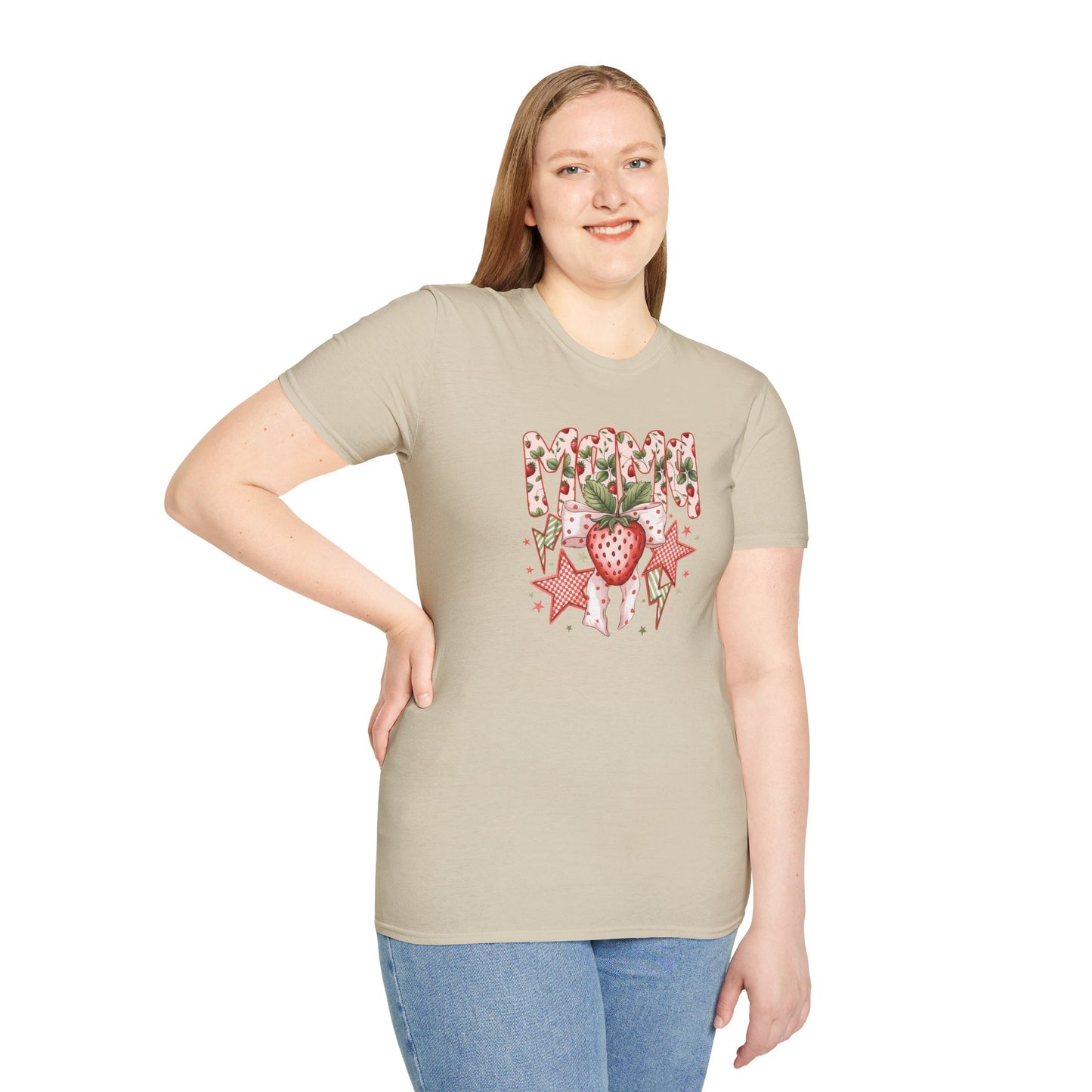 Strawberry Vibes T-Shirt — Retro Stars & Heart Graphic
