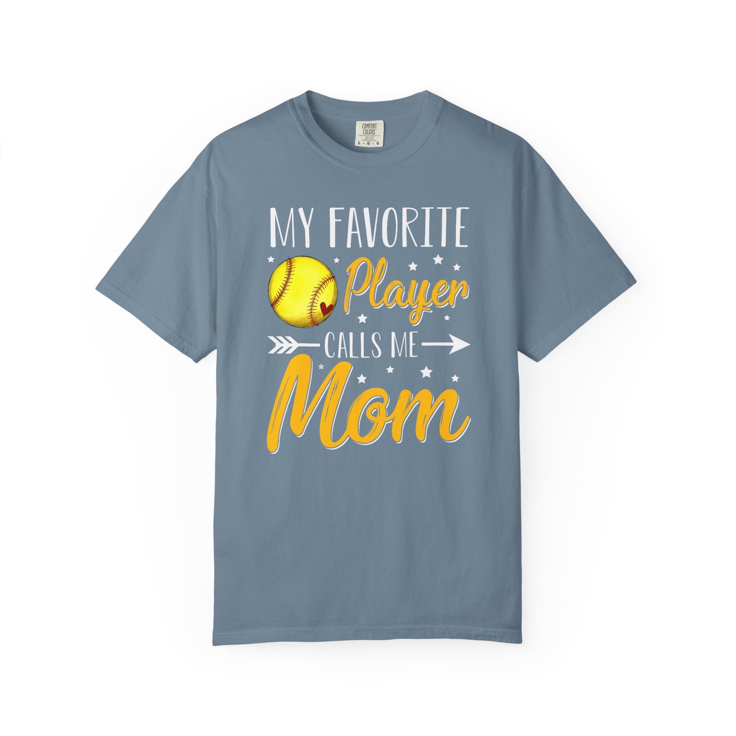 Softball Mom T-Shirt – “My Favorite Player Calls Me Mom” Graphic Tee
