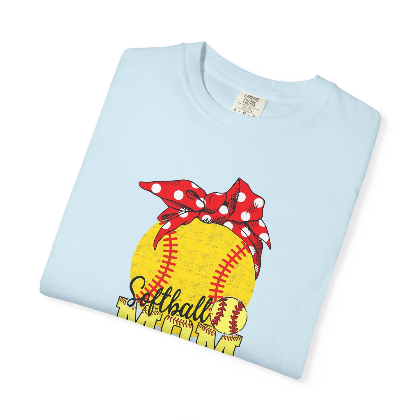 Softball Mom T-Shirt — Vintage Softball Graphic with Bandana Accent