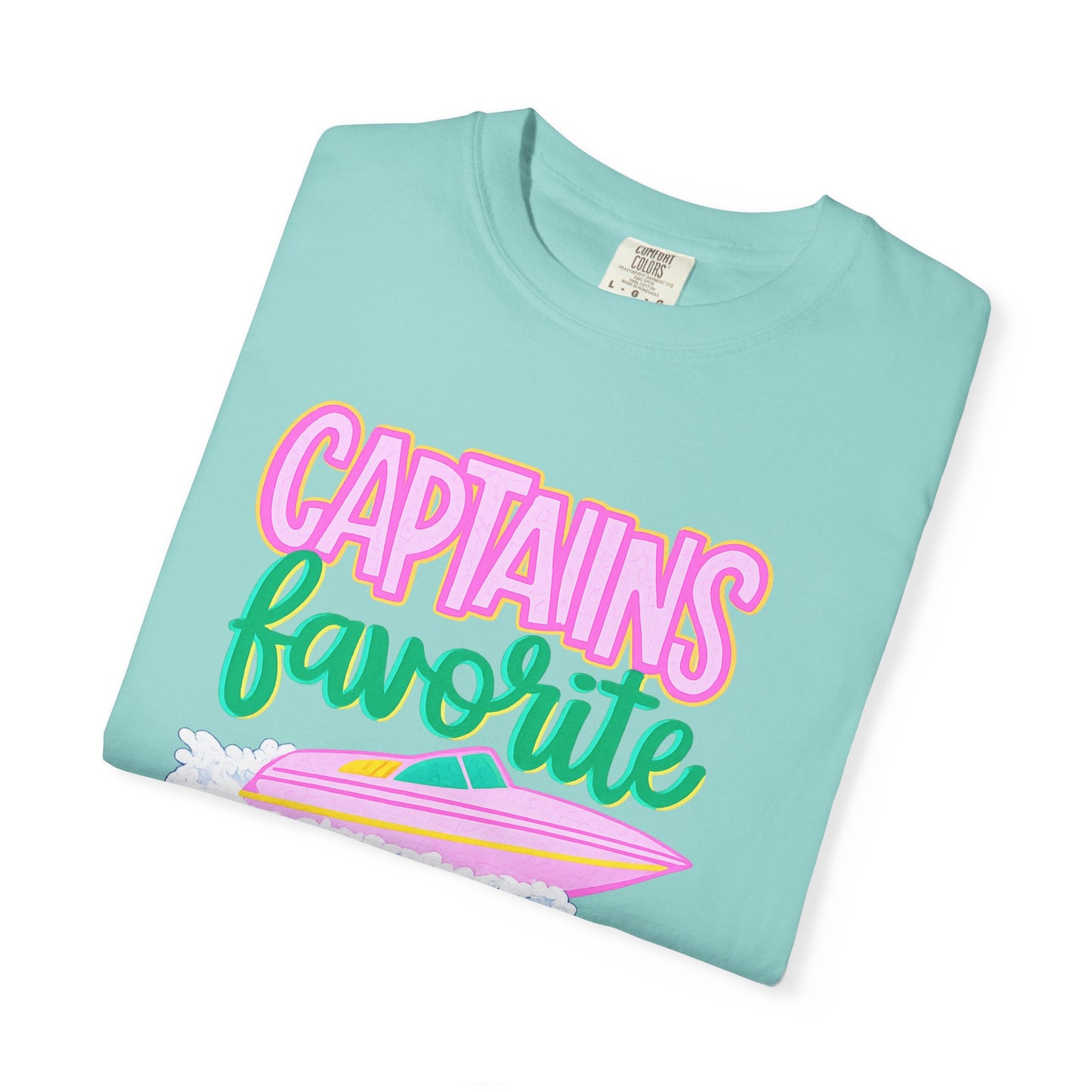 Captain's Favorite T-Shirt — Retro Boat Graphic, Nautical Vacation Tee