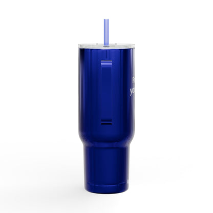 40oz Engraved Insulated Tumbler with Lid & Straw — Customizable Travel Mug