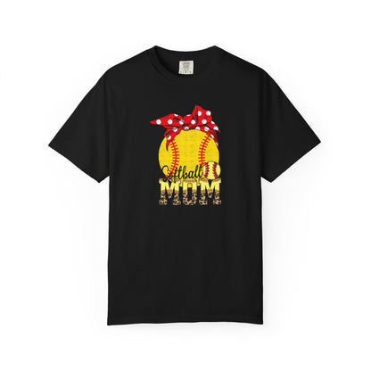 Softball Mom T-Shirt — Vintage Softball Graphic with Bandana Accent