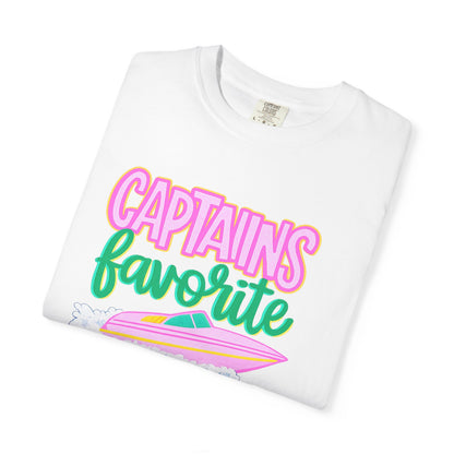 Captain's Favorite T-Shirt — Retro Boat Graphic, Nautical Vacation Tee