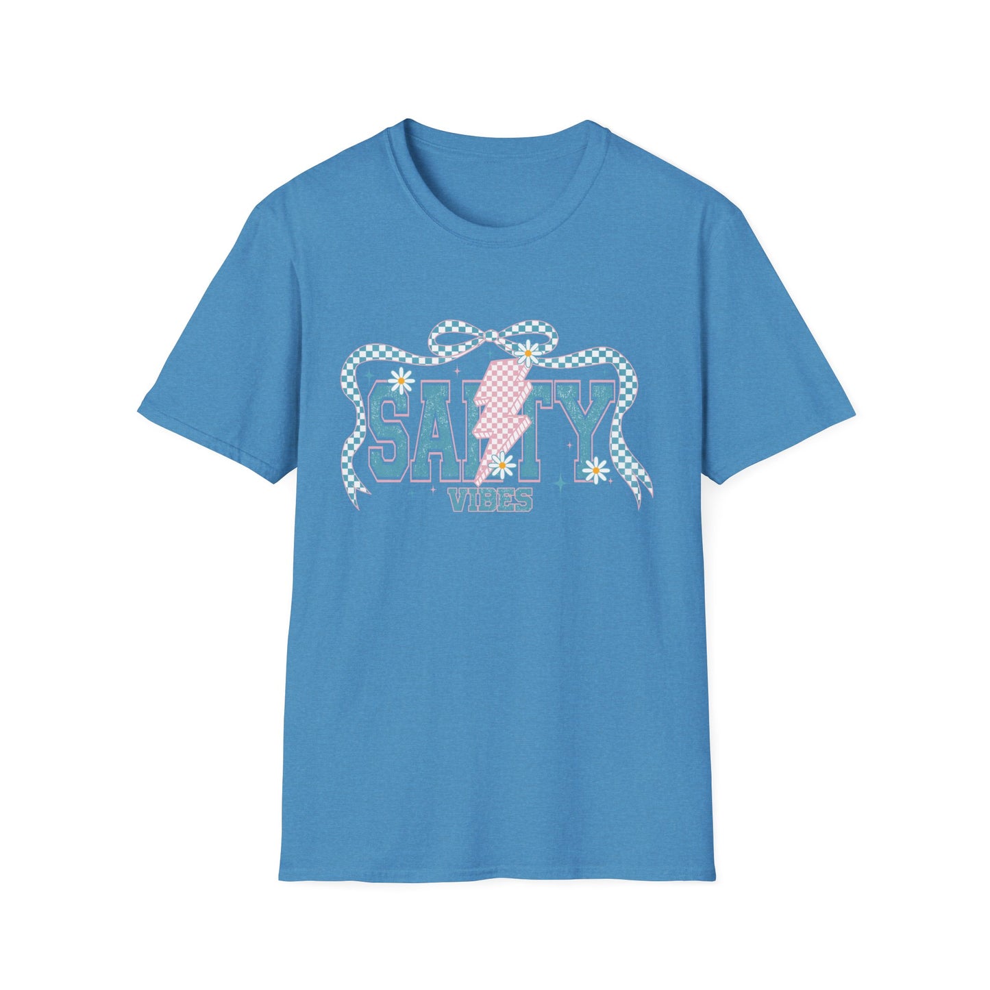 Salty Vibes Beach T-Shirt — Retro Seashell Graphic Tee
