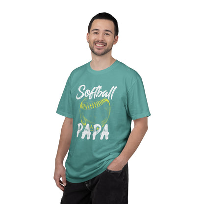 Softball Papa T-Shirt — Daddy Coach Dad Gift