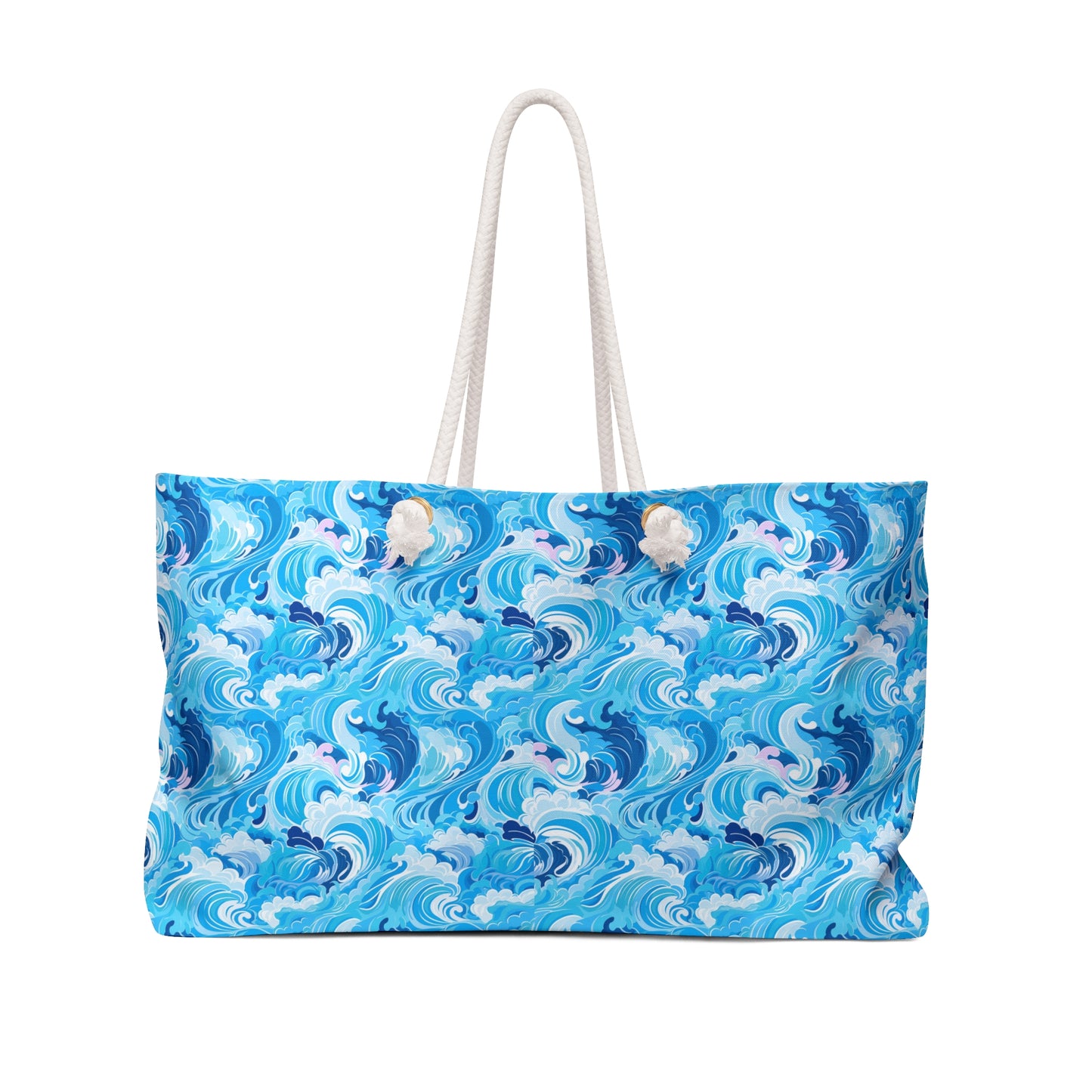 Ocean Wave Weekender Bag – Blue Sea Beach Tote
