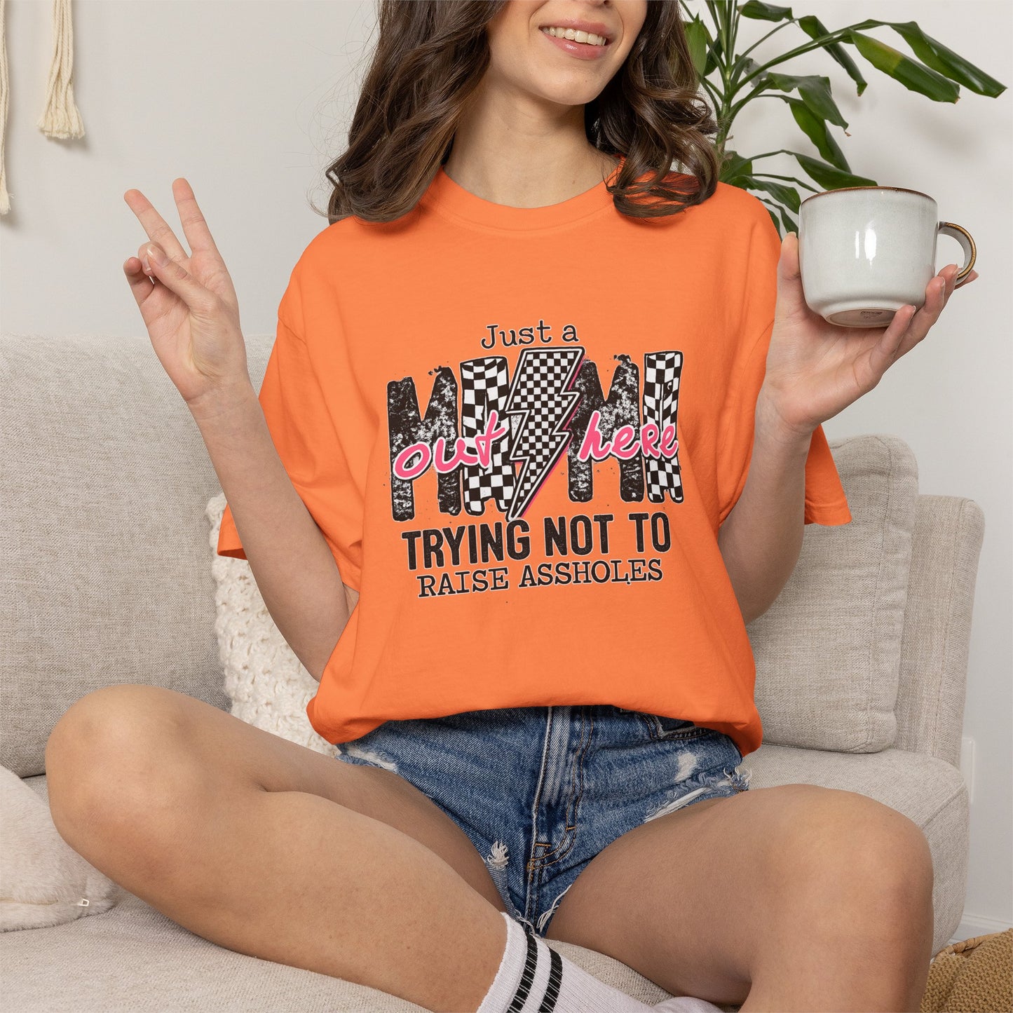 Mom Trying Not To Raise Assholes T-Shirt