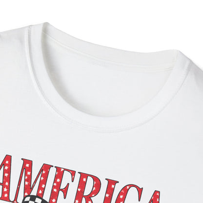 America Cherry Graphic T-Shirt – Patriotic Stars & Stripes Fourth of July Tee
