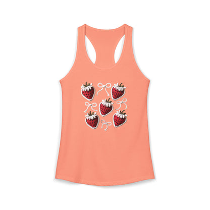 Strawberry yarn Racerback Tank