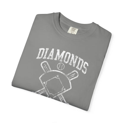Baseball Diamonds Are A Girl's Best Friend T-Shirt – Women's Soft Vintage Baseball Tee
