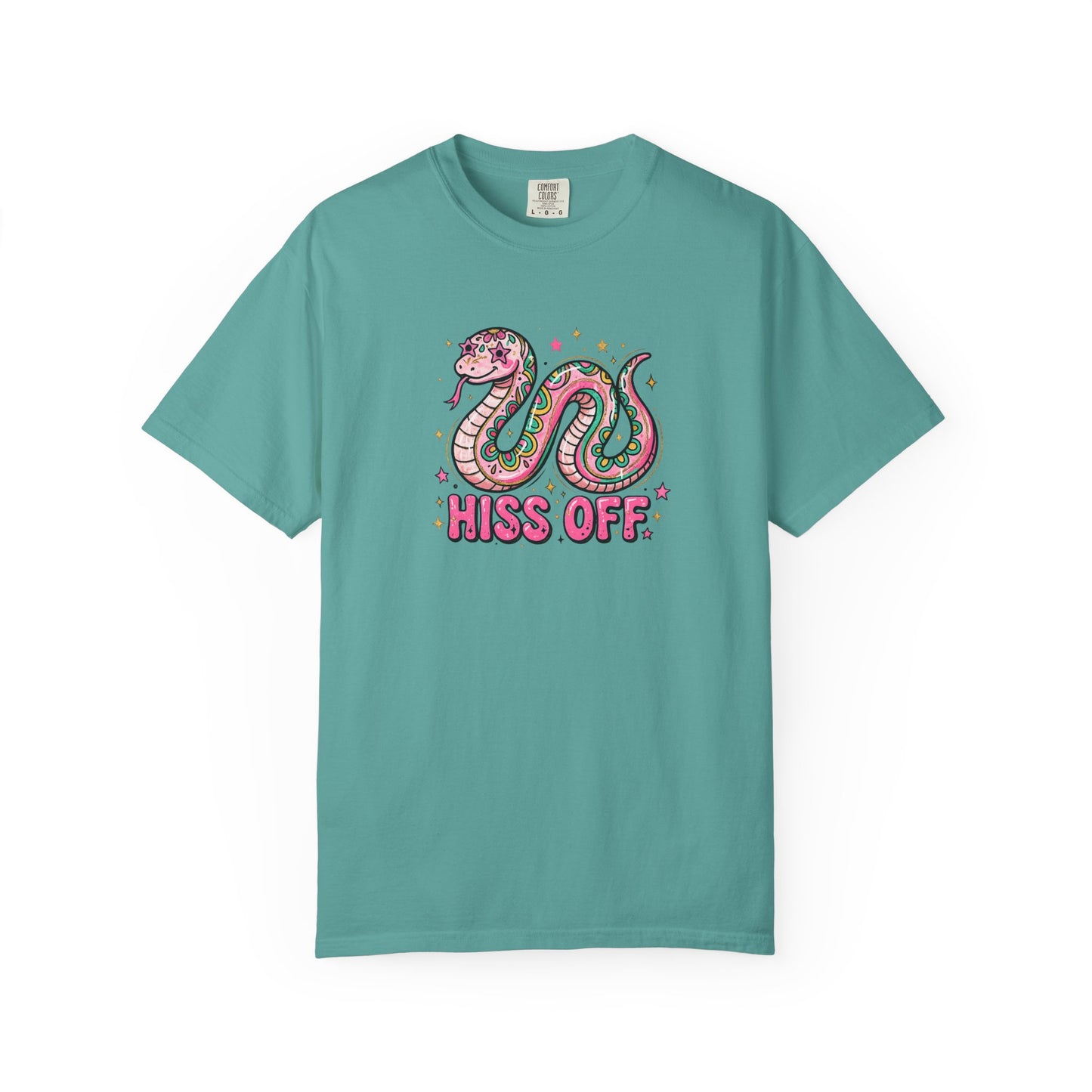 Snake "Hiss Off" Graphic T-Shirt — Retro Cute Reptile Tee