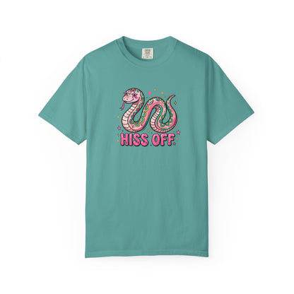 Snake "Hiss Off" Graphic T-Shirt — Retro Cute Reptile Tee