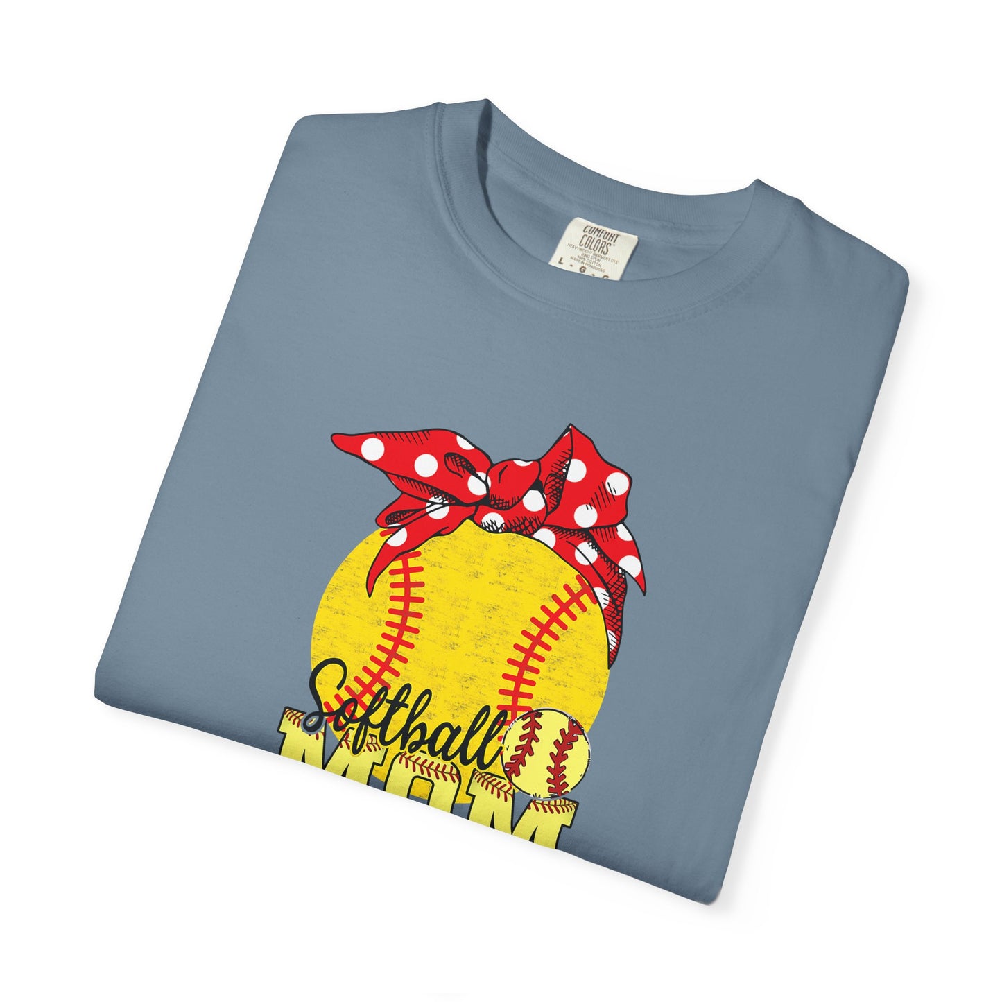 Softball Mom T-Shirt — Vintage Softball Graphic with Bandana Accent