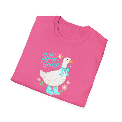 Silly Goose T-Shirt — Cute Duck Illustration Tee for Kids & Animal Lovers