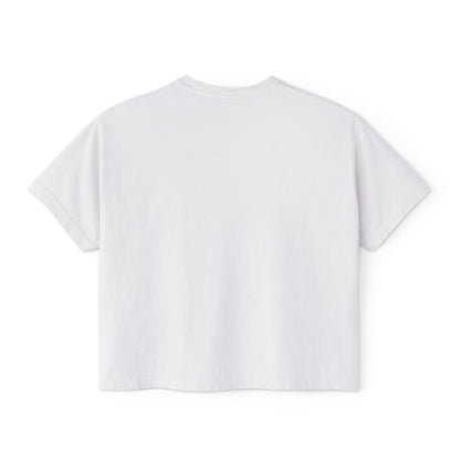 Retro Neon Makeup Graphic Tee — Women's Boxy Tee