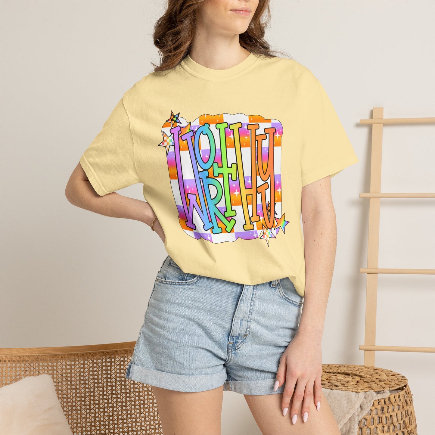 “WORTHY' Graphic T-Shirt — Positive Message Tee