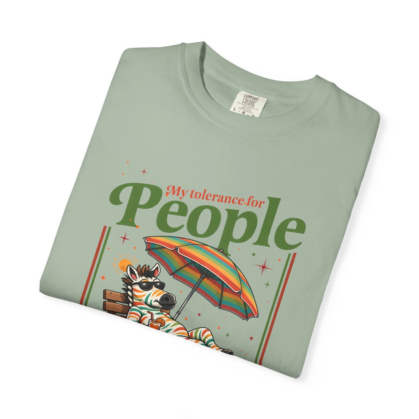 T-Shirt — "No Vibes For People" Relaxing Beach Lounger Graphic Tee