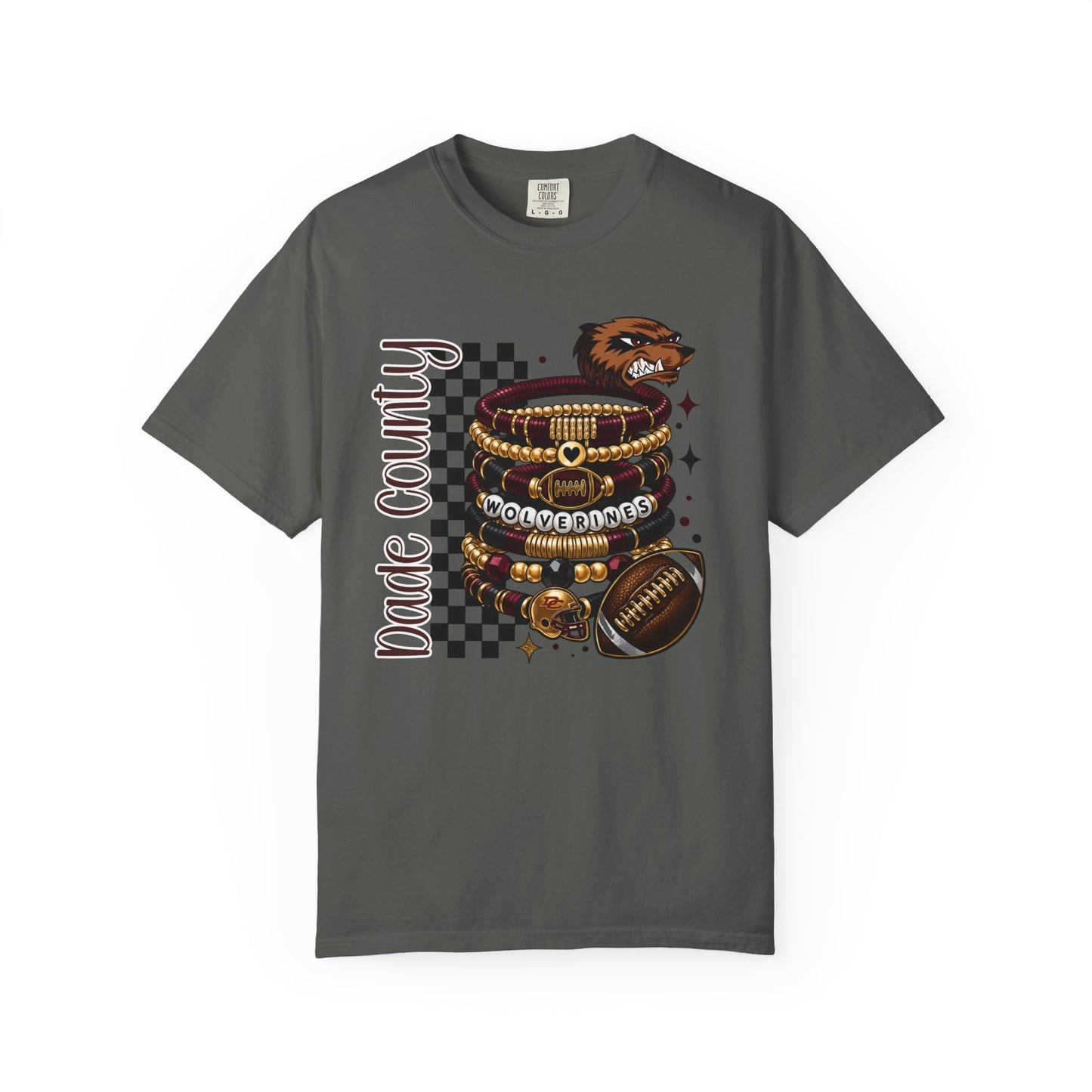 Dade County Panthers Football Graphic T‑Shirt