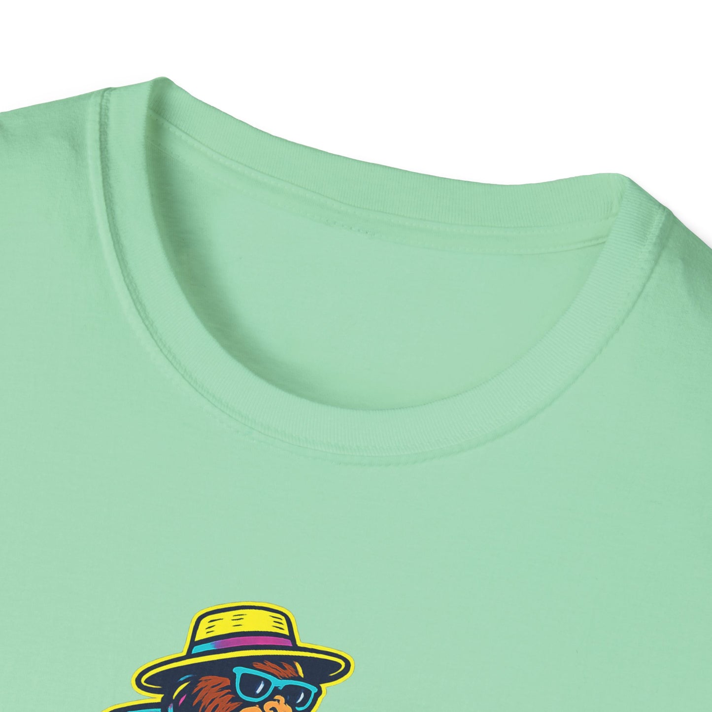 Beach Vacation Bigfoot Tee — Funny Sasquatch with Flamingo Float Shirt