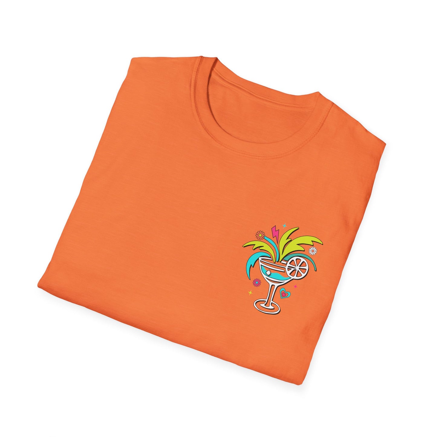 T-Shirt — "Tanned and Tipsy" Tropical Cocktail Graphic Tee