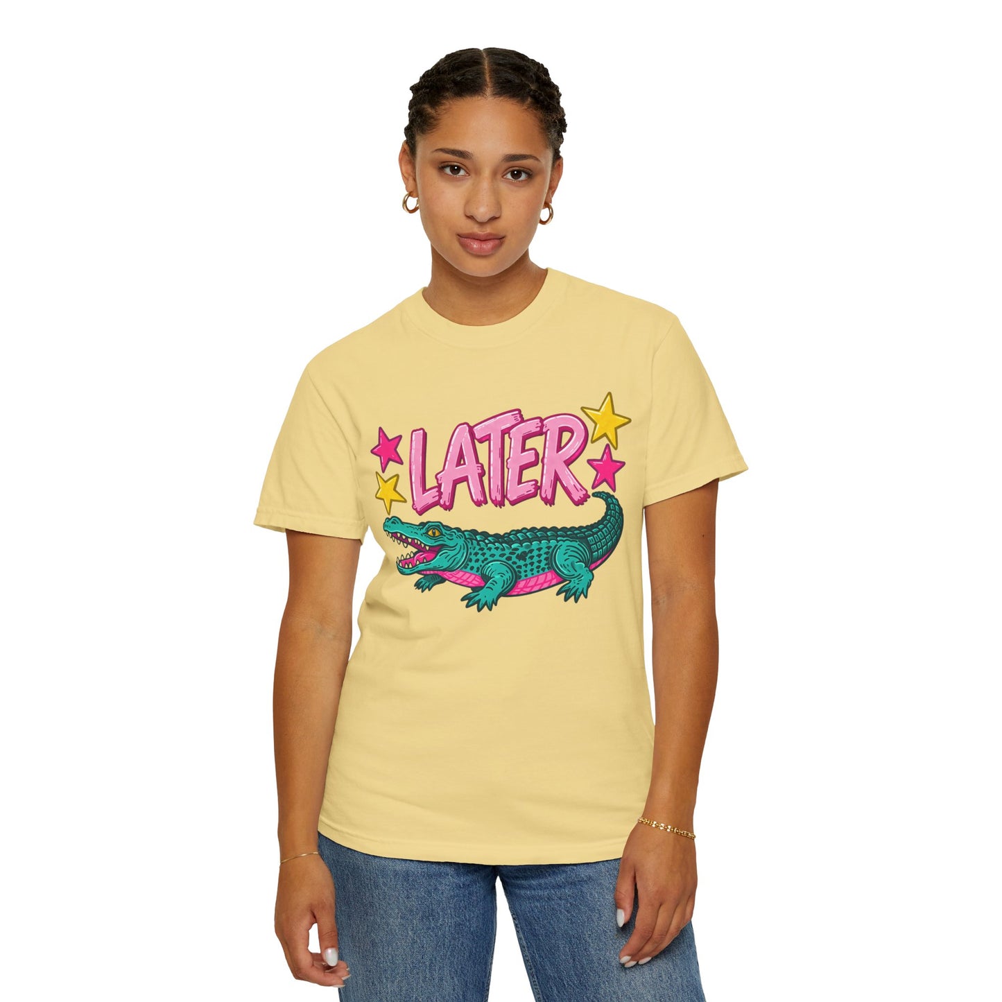 Later Gator Graphic T-Shirt — Retro Cartoon Alligator Tee
