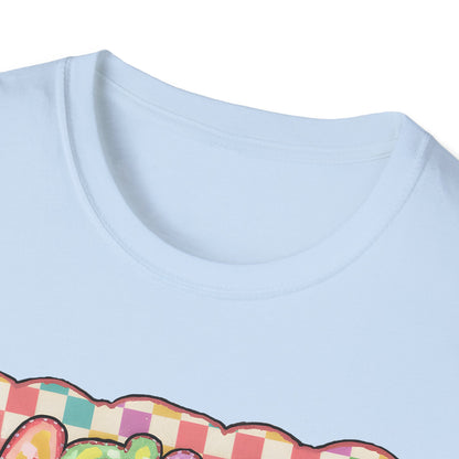 Mama Balloon Graphic Tee — Colorful Pastel Celebration Shirt for Moms