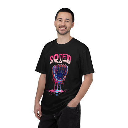 Baseball Glove Drip T-Shirt — "Squad" Graphic Sports Tee