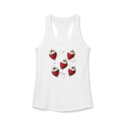 Strawberry yarn Racerback Tank