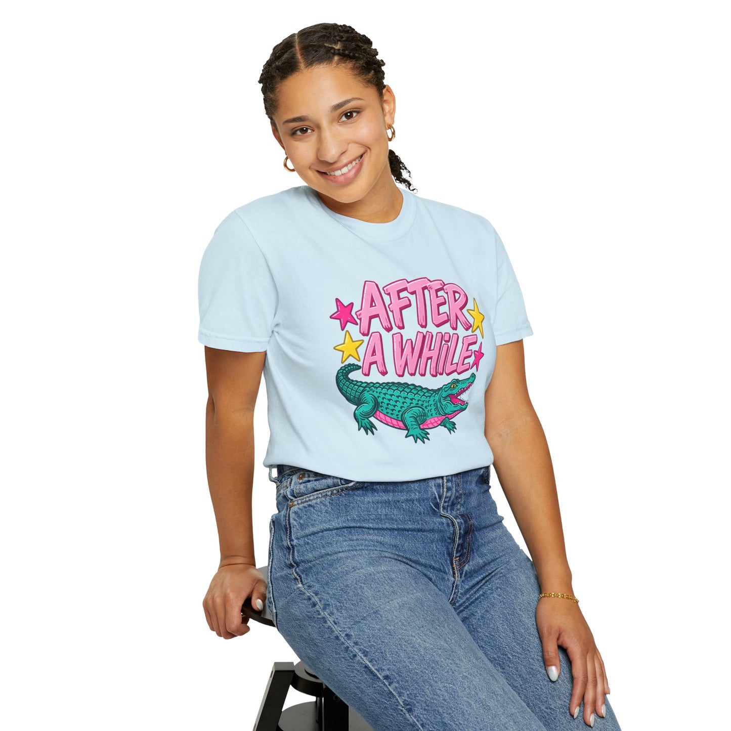 After A While Alligator T-Shirt — Retro Cartoon Gator Graphic Tee