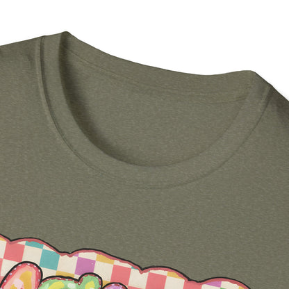 Mama Balloon Graphic Tee — Colorful Pastel Celebration Shirt for Moms
