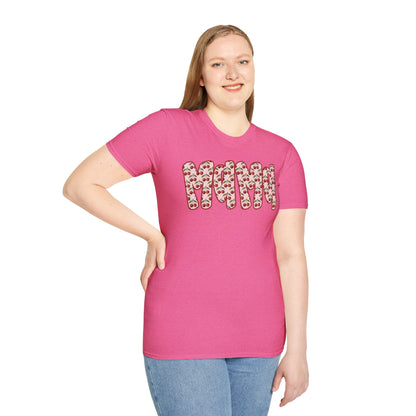 Mama Floral Band T-Shirt — Cute Mom Shirt with Pink Flower Pattern