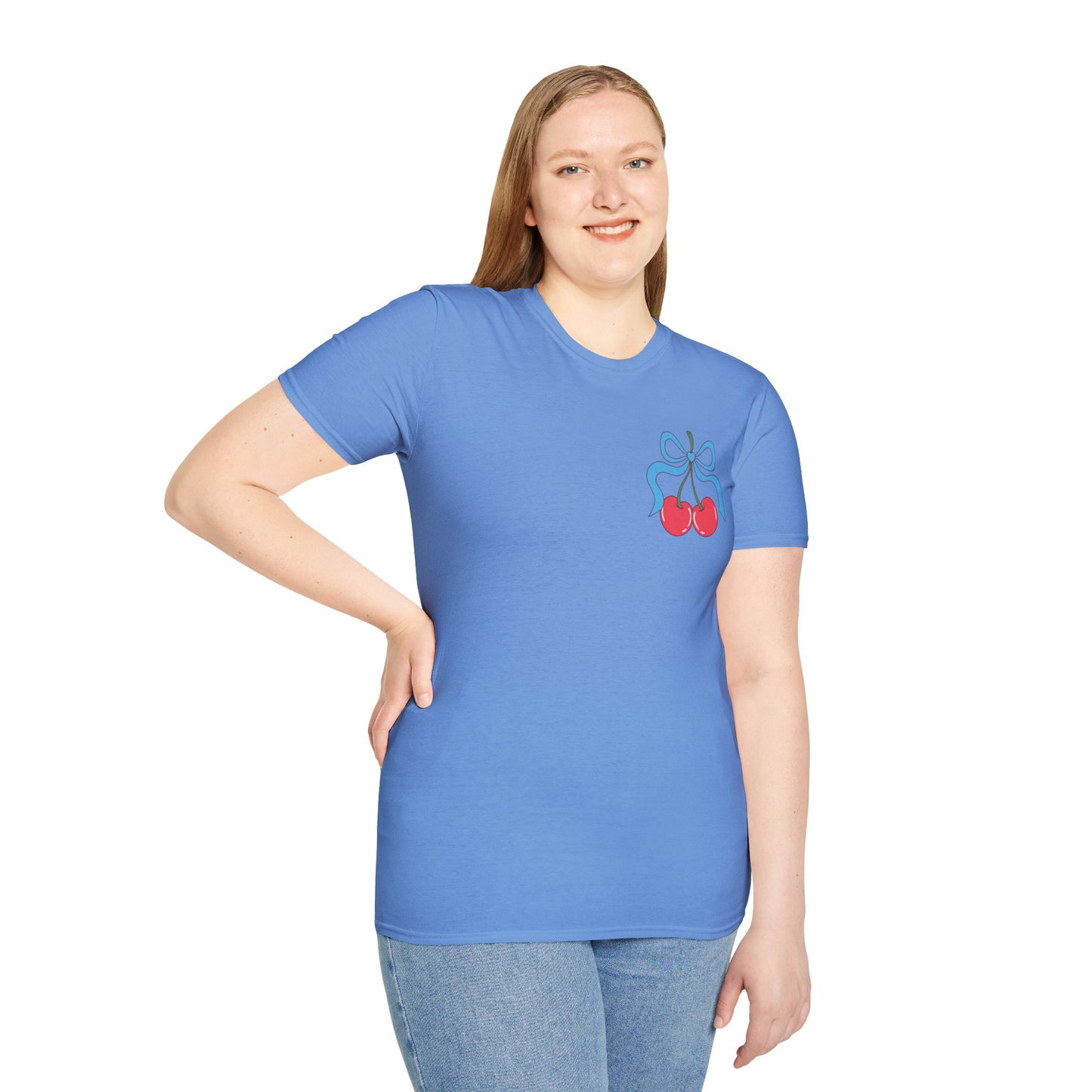 Patriotic Cherry T-Shirt — USA 1776 Fourth of July Graphic Tee