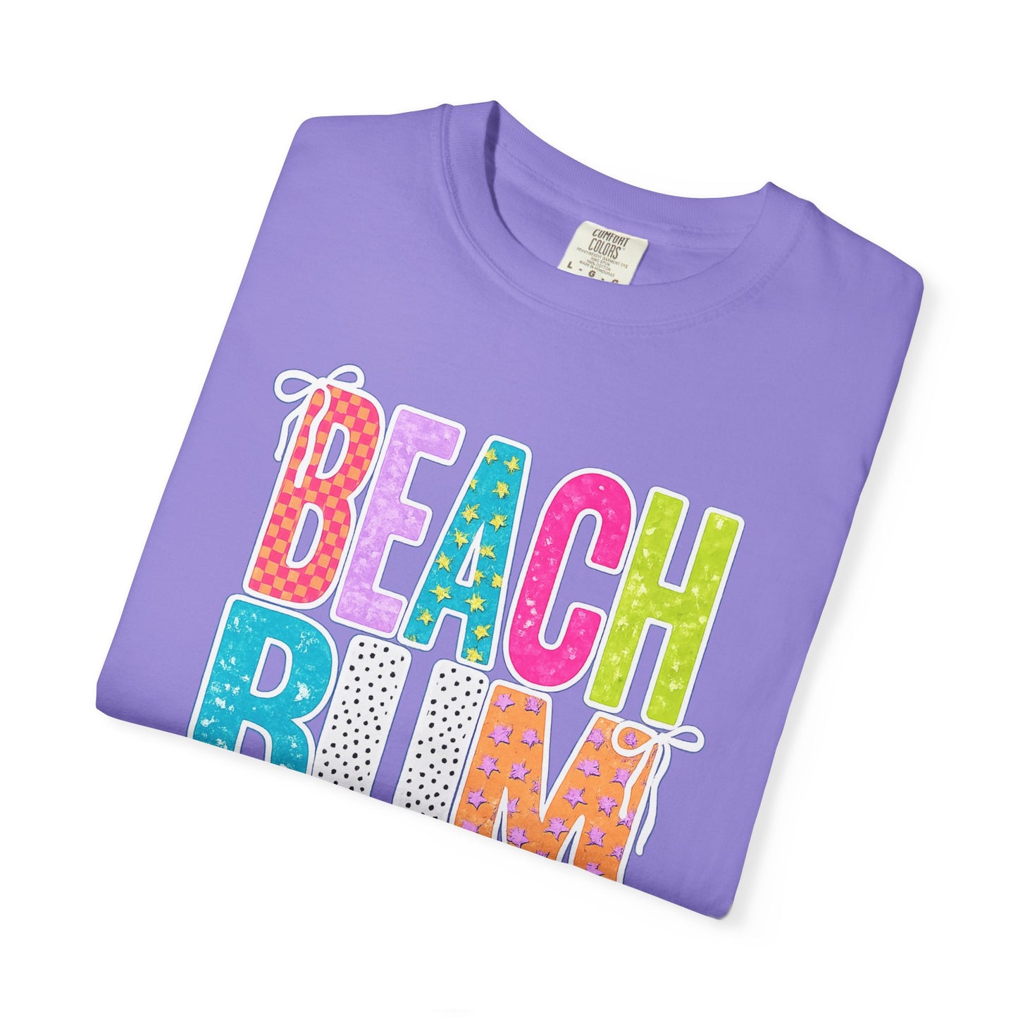 Beach Bum T-Shirt — Colorful Retro Lettering Summer Tee