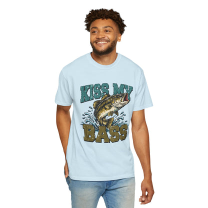 Kiss My Bass Fishing T-Shirt — Humorous Bass Angler Tee