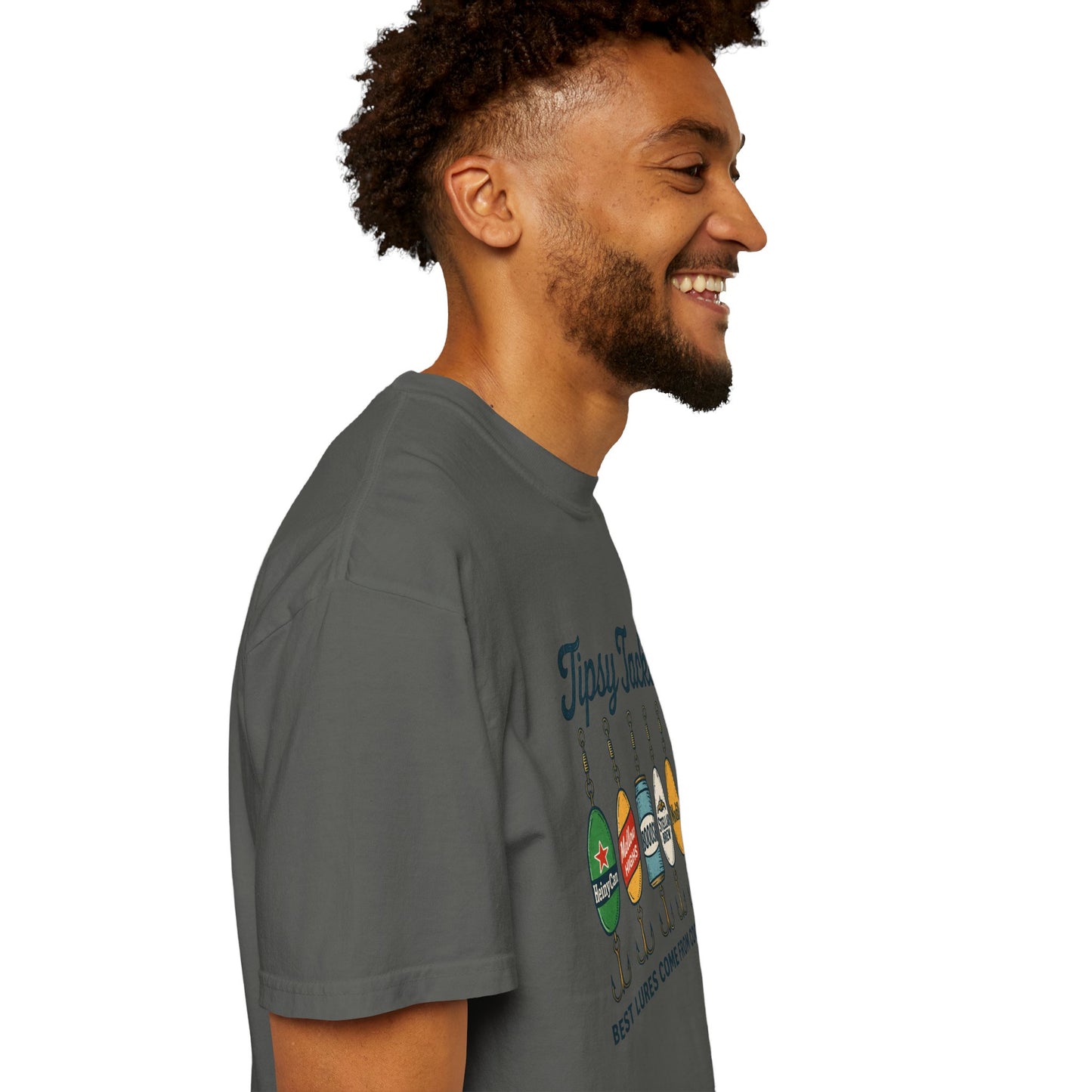 Tipsy Tackle Fishing T-Shirt — "Best Lures Come From Coolers" Graphic Tee