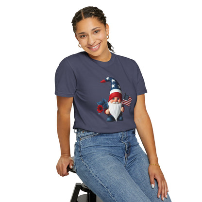 Patriotic Gnome T-Shirt — American Flag 4th of July Tee