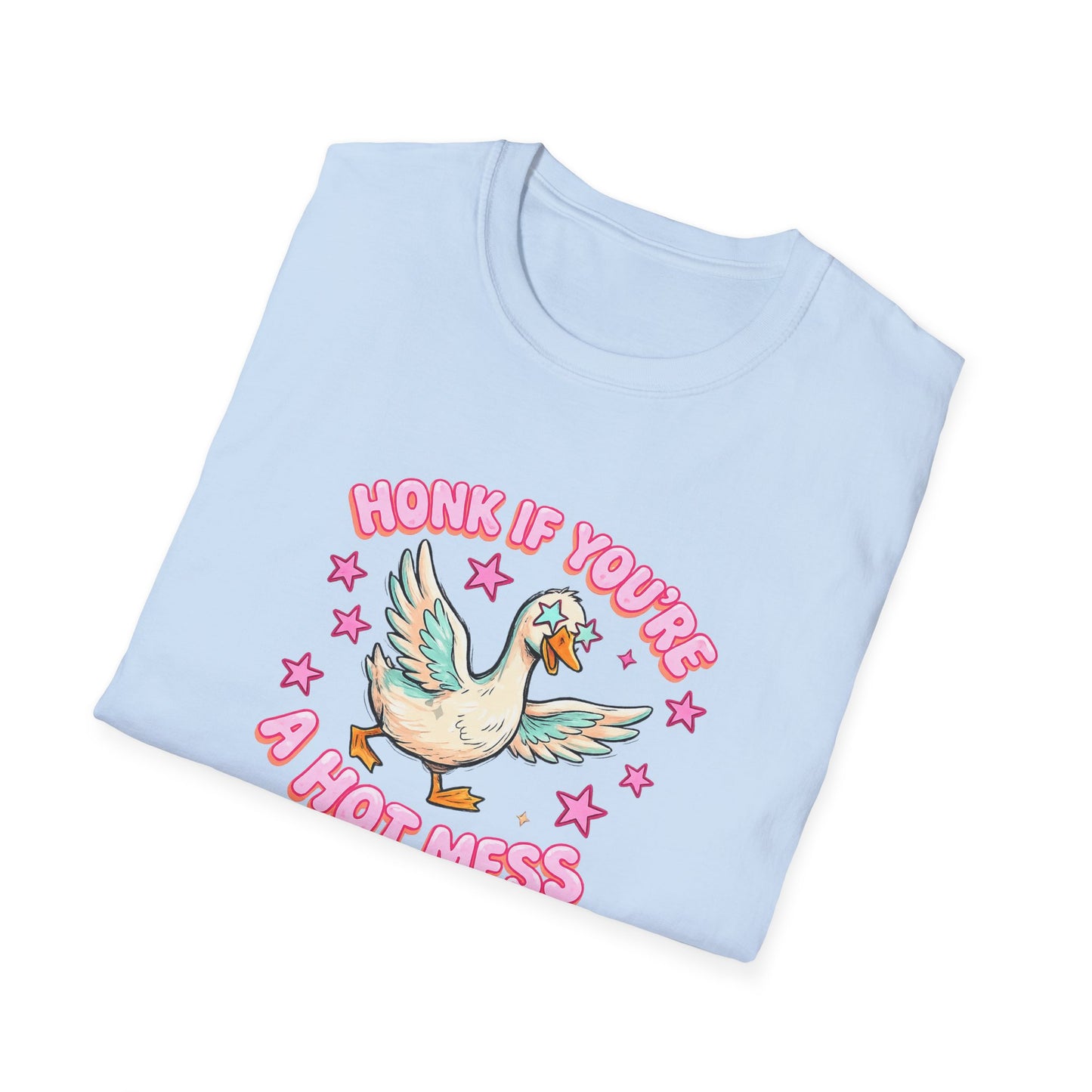 Honk If You’re A Hot Mess T-Shirt — Cute Vintage Dove Graphic Tee