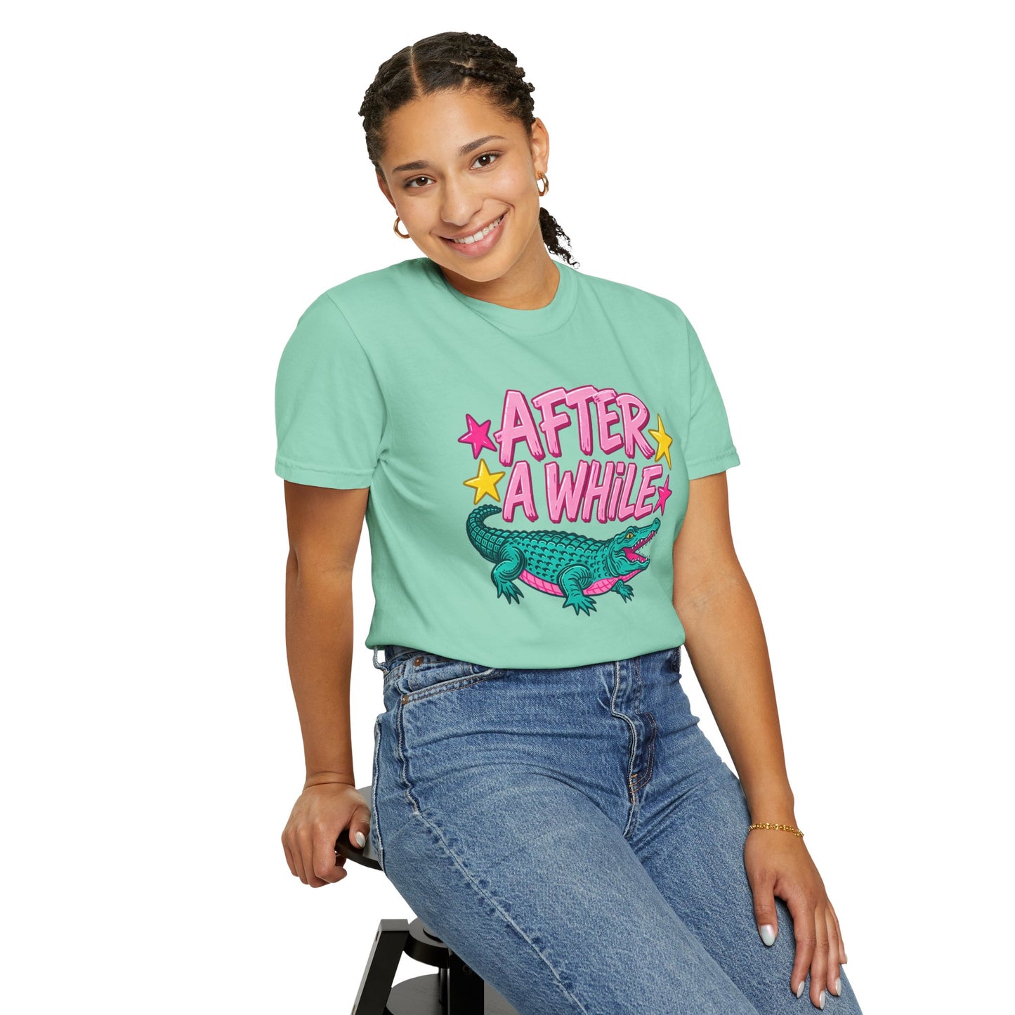 After A While Alligator T-Shirt — Retro Cartoon Gator Graphic Tee
